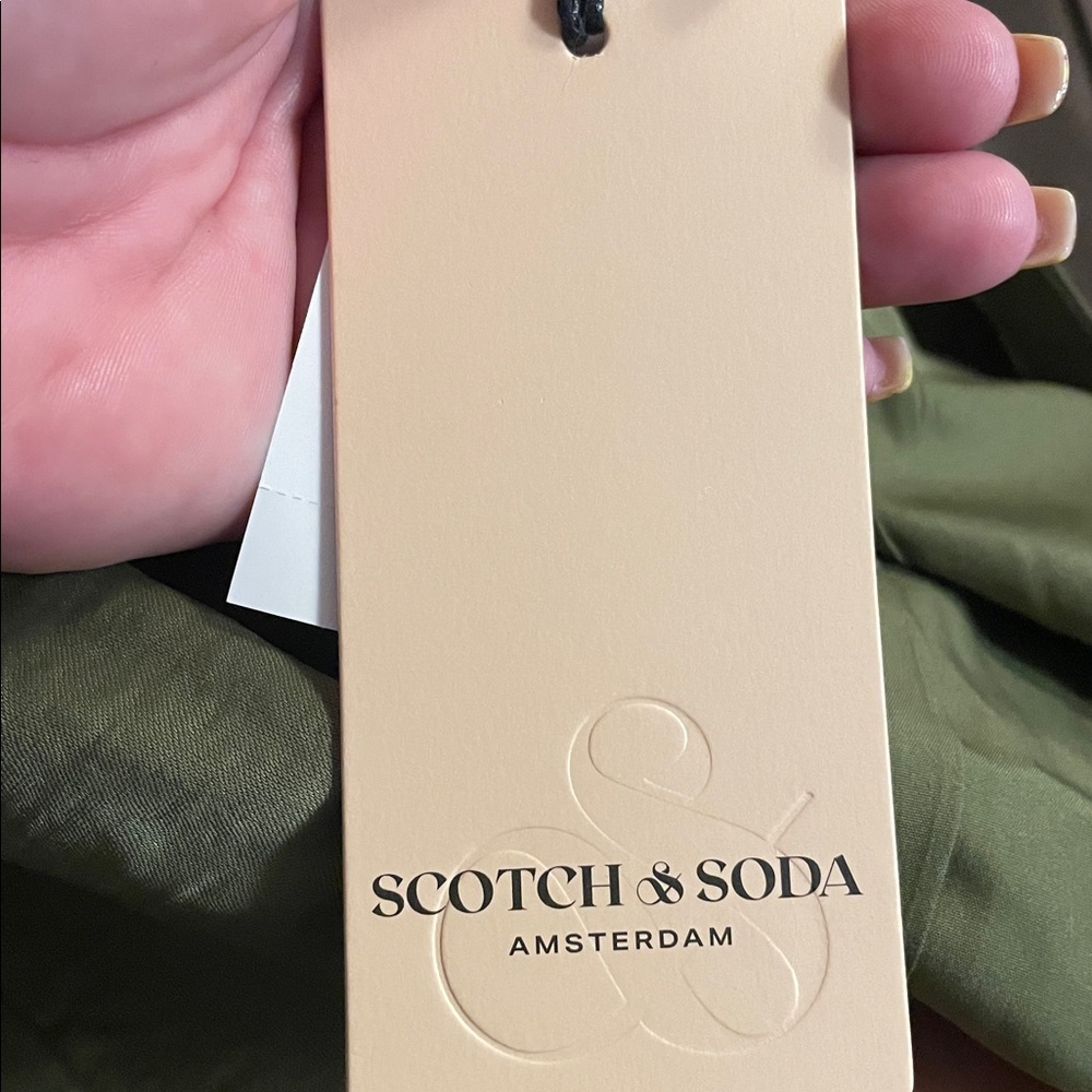 Scotch & Soda Martini Olive Satin Vest – Women’s Size M, Tailored Chic Style - Picture 9 of 11